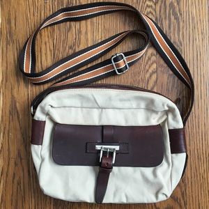 Fratelli Rossetti crossbody purse bag tan canvas